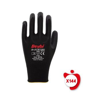 Beybi B-Flex120 Siyah Micro Köpük Nitril 9 Beden 144 Çift İş Eldiveni