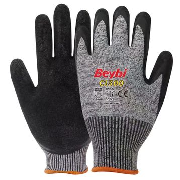 Beybi CL300 No: 10 24 Çift Lateks Kaplı Kesilmeye Dirençli Eldiven