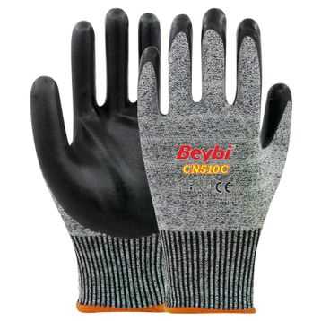 Beybi CN510C No: 10-XL 12 Çift Nitril Kaplı Kesilmeye Dirençli Eldiven