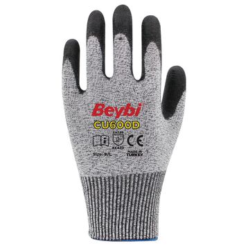Beybi CU600 D No:8 PU Kaplı Polietilen Kesilmeye Dirençli Örme Eldiven