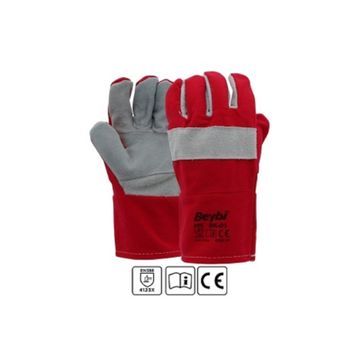 Beybi DK-01 Koton Kırmızı Montaj Eldiveni