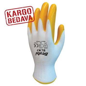 Beybi Ekonomik Sarı Nitril İş Eldiveni