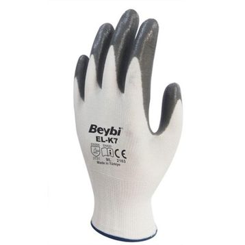 Beybi EL-K7 Gri Nitril İş Eldiveni