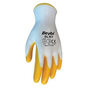 Beybi El-K7 Nitril Kaplama İş Eldiveni