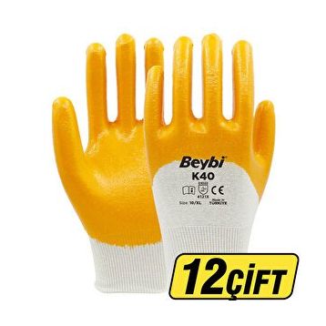 Beybi K40 Sarı No 10 Nitril Eldiven