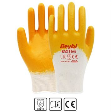 Beybi KN2 Flex NO: 9 Koli Sarı İş Eldiveni