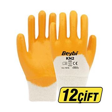 Beybi KN2 No 10 12 Çift Pamuk Nitril Eldiven