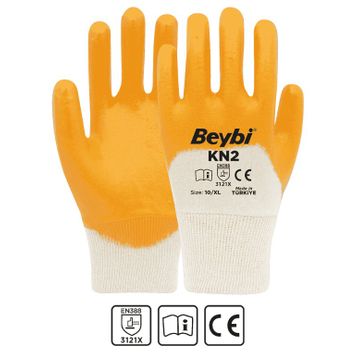 Beybi KN2+ No:10 Nitril Pamuk Eldiven