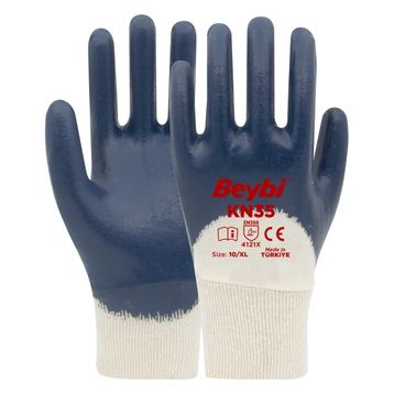Beybi KN35 No: 10 288 Çift Pamuk Nitril Eldiven