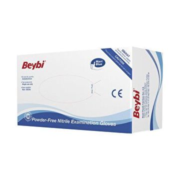 Beybi Latex Muayene eldiveni - Pudrasız - M-100