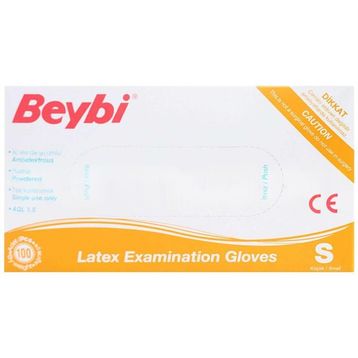 Beybi Latex Small 100 Adet Pudralı Muayene Eldiveni