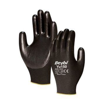 Beybi Nitril Poly PL9 12’li Paket 10 Kırmızı Siyah İş Eldiveni