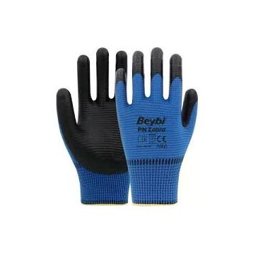 Beybi No 10 12 Adet Zebra Mavi Siyah Eldiven
