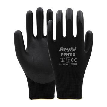 Beybi PFN110 Polyester Örgü Üzeri ½ Köpük Nitril Kaplı Eldiven