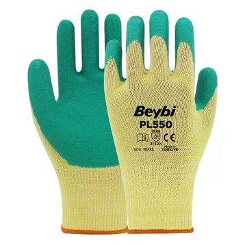 Beybi PL-550 No: 10 Koli 288 Çift Yeşil Camcı Eldiveni