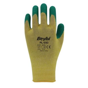 Beybi PL550 Polyester Örme Lateks Eldiven