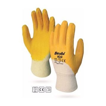 Beybi PMK KN2 EN388 10 Beden 12'li Paket Pamuk Nitril Eldiven