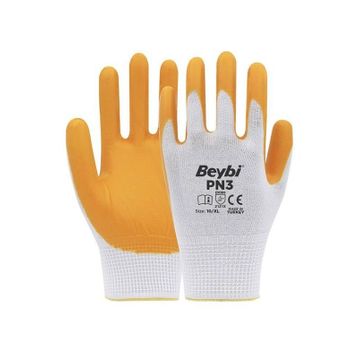 Beybi Pn3 10 xl Sarı Beyaz Eldiven