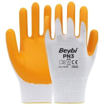 Beybi Pn3 10 xl Sarı Beyaz Eldiven