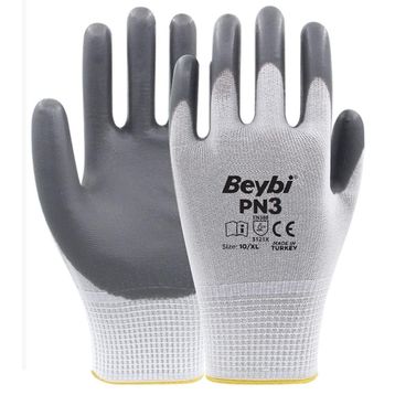 Beybi PN3 Gri Nitril Eldiven
