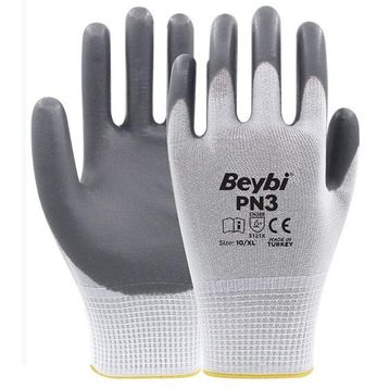 Beybi PN3 Gri Nitril Eldiven