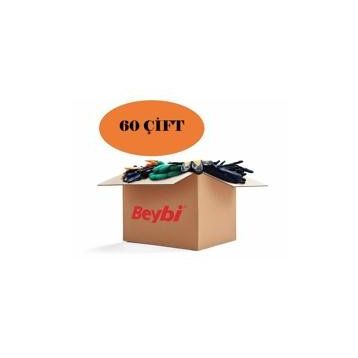Beybi PN5 10 Beden 60 Çift Nitril Sarı İş Eldiveni
