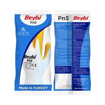Beybi PN5 Polyester Örme Nitril Eldiven