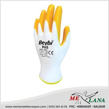 Beybi Pn5 Sarı Nitril Eldiven