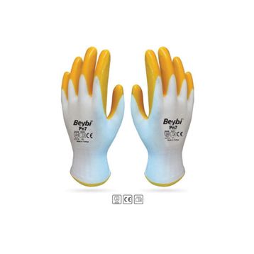 Beybi PN7 No:10 Sarı Nitril İnşaat Eldiveni
