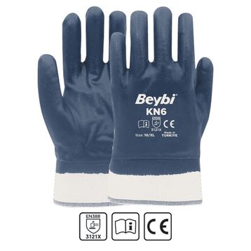 Beybi PU SLIM No:9 Çift Poliüretan Kaplı Polyester Örme Eldiven