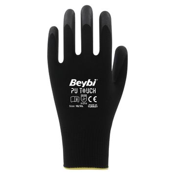 Beybi Pu Touch No:9 1 Çift Poliüretan Polyester İş Eldiveni