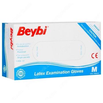 Beybi Pudrasız Nitril L Beden 100'lü Muayene Eldiveni