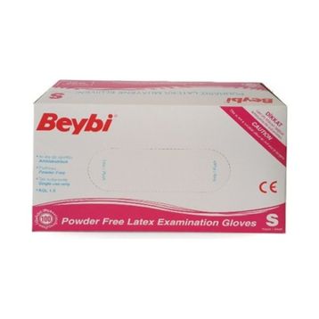 Beybi Pudrasız Small 100'lü Latex Muayene Eldiveni