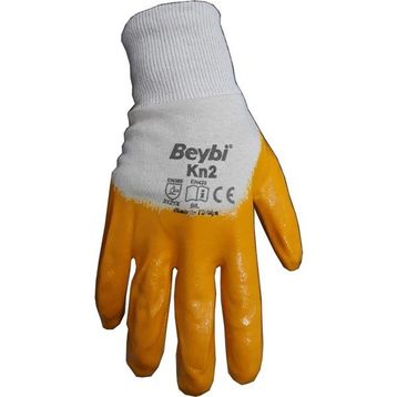 Beybi Sarı Beyaz Nitril Eldiven