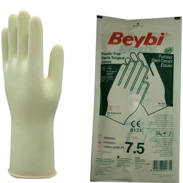Beybi Sensitive No:7,5 Pudrasız Steril Cerrahi Eldiven