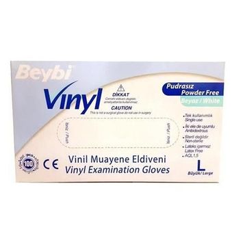 Beybi Vinil Large 100 Adet Muayene Eldiveni