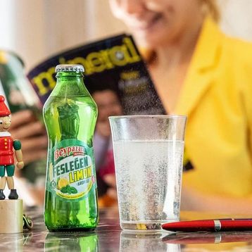Beypazarı 200 ml Fesleğen Limon Aromalı Maden Suyu (6 adet)