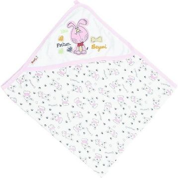 Beyzi Bebe 79x89 Çift Katlı Tavşan Desenli Penye Battaniye