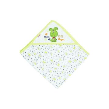 Beyzi Bebe 79x89 Çift Katlı Tavşan Desenli Penye Battaniye