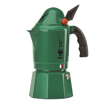 Bialetti 2762 Alüminyum Yeşil Moka Express Alpina Espresso Pişirici