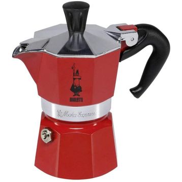 Bialetti 4942 Moka Express 180 ml 3 Fincan Kapasiteli Kahve Makinesi Kırmızı