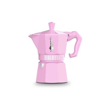 Bialetti Exclusive 3 Cup Pembe Moka Pot
