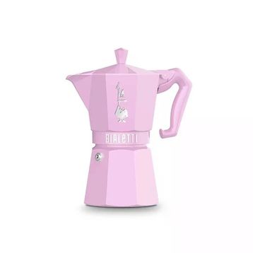 Bialetti Exclusive 6 Cup Pembe Moka Pot