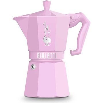 Bialetti Exclusive 6 Cup Pembe Moka Pot