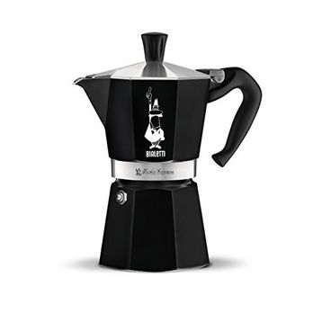Bialetti Nera 6 Cup Siyah Moka Pot