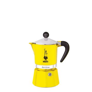 Bialetti Rainbow 1 Cup Sarı Moka Pot
