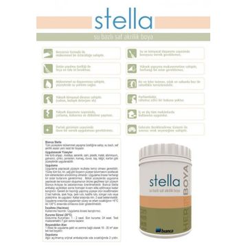 Bianca F129 1 Lt 2024 Colorate Stella Su Bazlı Saf Akrilik Boya