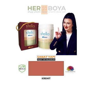 Bianca Kiremit 500 ml Stella Su Bazlı Saf Akrilik Boya