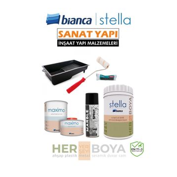 Bianca Stella 1 lt Beyaz 0101 Boya Seti