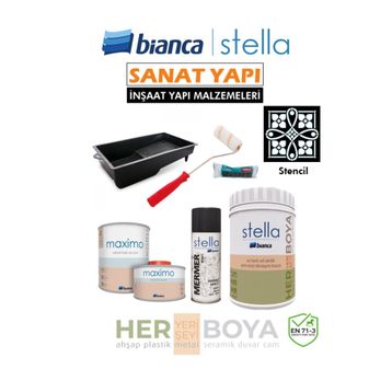 Bianca Stella 1 lt Beyaz 0101 Boya Seti